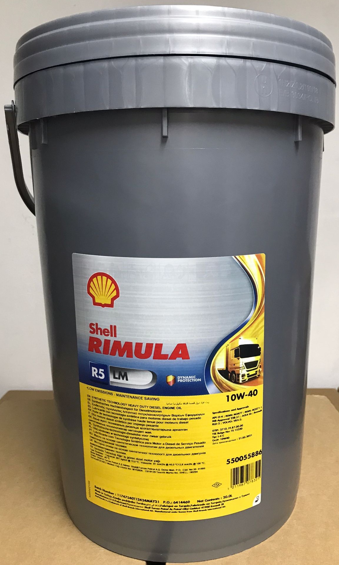 SHELL RIMULA R5 LM 10W40 20 LT