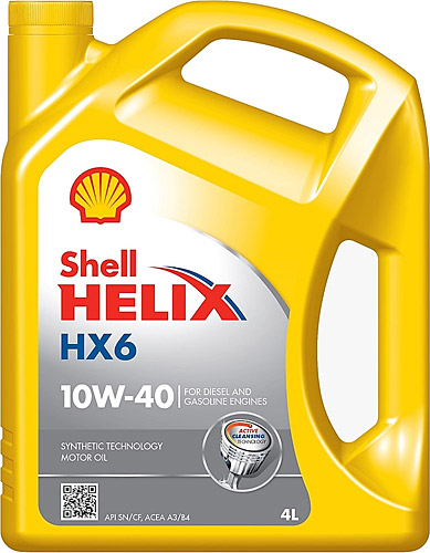 SHELL HELIX HX6 10W40 4 LT